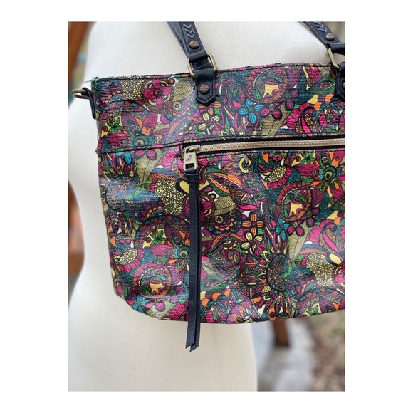 SOLD Sakroots Boho Tote Bag Purse Floral Print - Picture 5 of 16